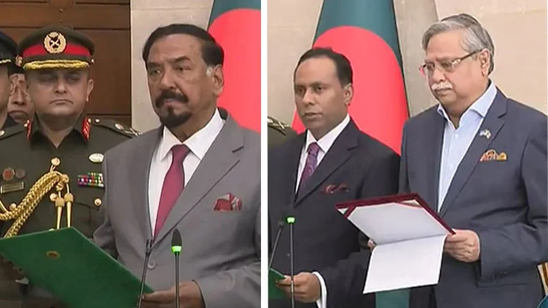 স্পিকার ও ডেপুটি স্পিকারকে শপথ পড়ালেন রাষ্ট্রপতি