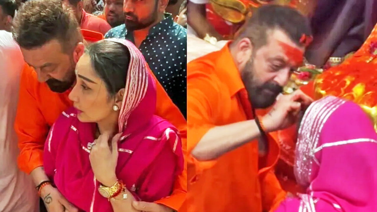 সঞ্জয় দত্তের সিঁদুর পরিয়ে মান্যতাকে বিশেষ মুহূর্ত