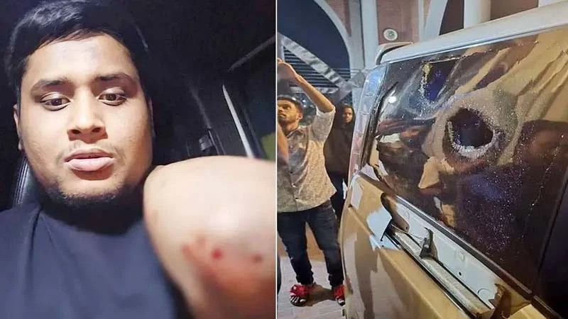 যানজটে আটকে থাকা গাড়িতে মোটরসাইকেল আরোহীদের হামলার শিকার হাসনাত: পুলিশ