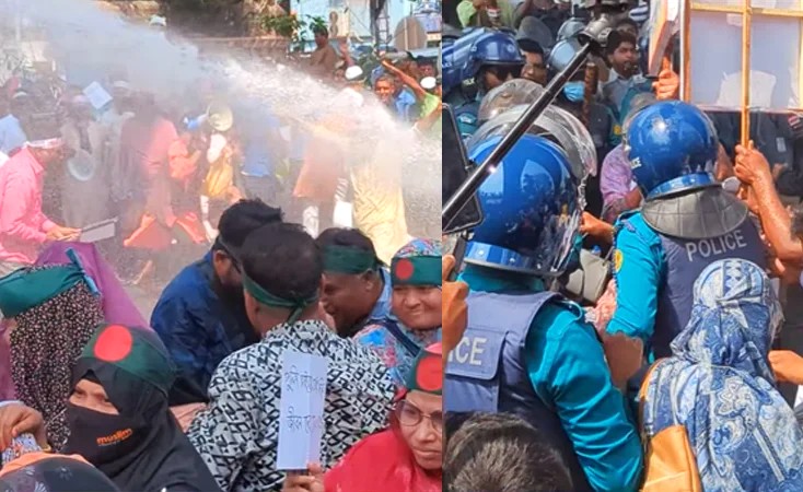 প্রধান উপদেষ্টার বাসভবনে যাওয়ার চেষ্টা শিক্ষকদের, বাধা পুলিশের জলকামানে