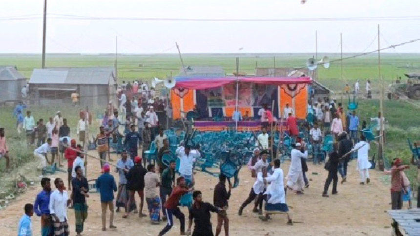 কিশোরগঞ্জের অষ্টগ্রামে নির্বাচনী জনসভায় বিএনপির দুই পক্ষের সংঘর্ষ