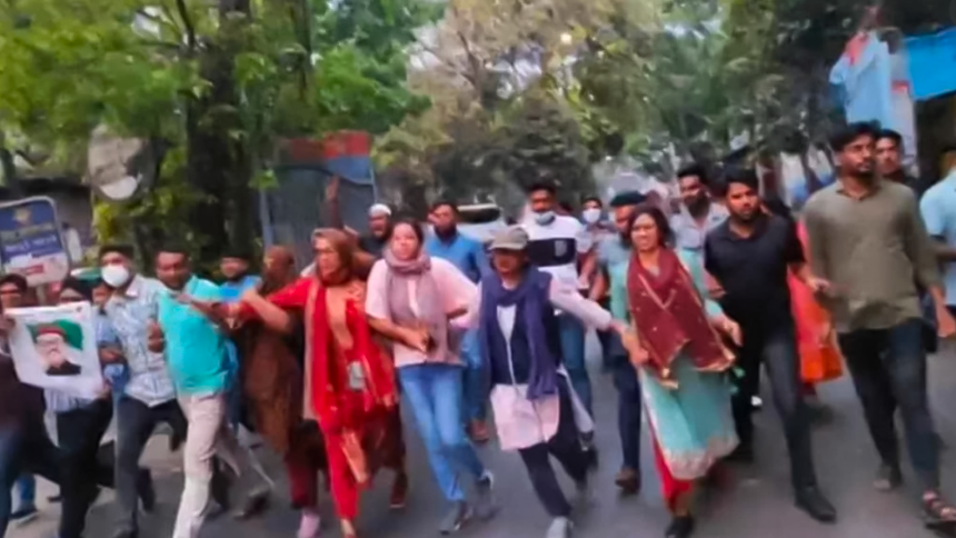 বঙ্গবন্ধুর জন্মদিন উপলক্ষে আওয়ামী লীগের ঝটিকা মিছিল