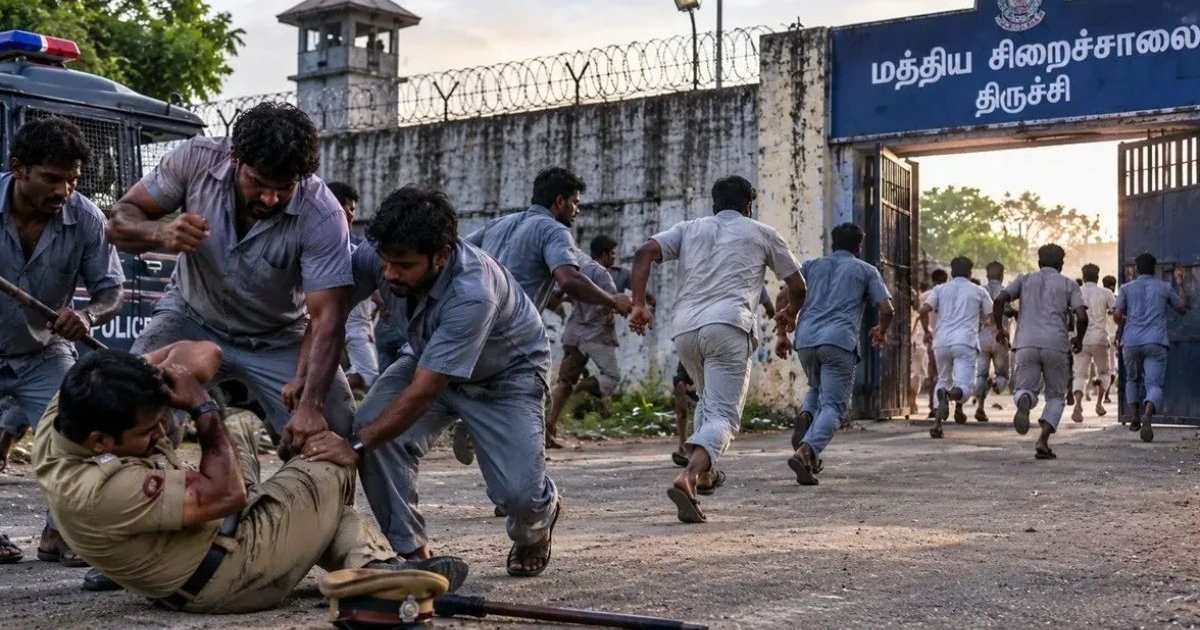 তামিলনাড়ুর কারাগারে রক্ষীদের ওপর হামলা চালিয়ে পালাল ১৭ বন্দি, চারজন আবার ধরা