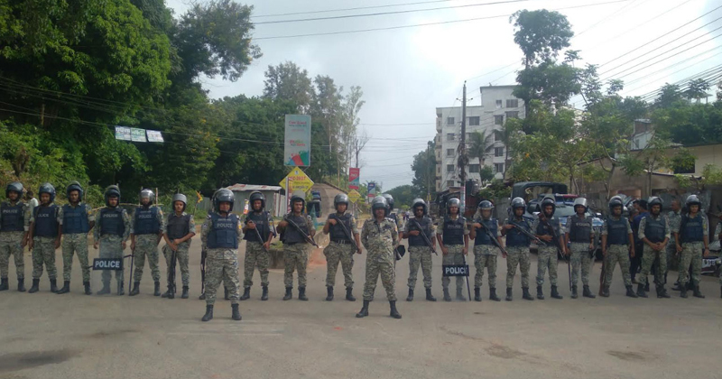 থমথমে খাগড়াছড়ি, ১৪৪ ধারা বলবৎ