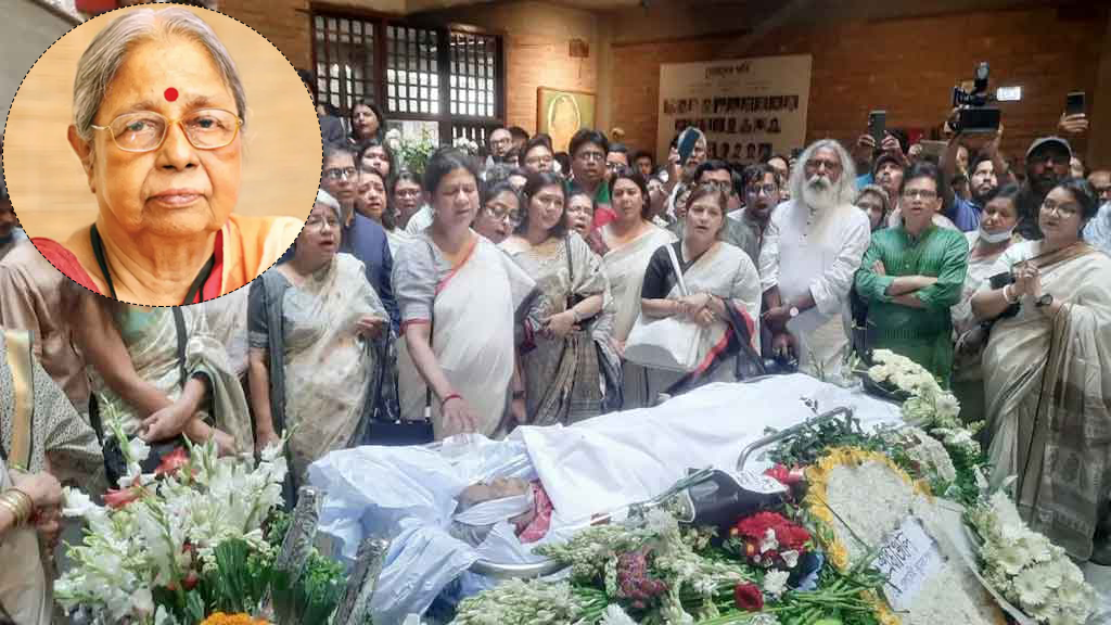 ছায়ানটে শেষবারের মতো সন্‌জীদা খাতুনকে ফুলেল শ্রদ্ধা