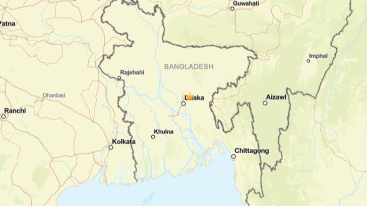 দেশে মৃদু ভূমিকম্প, উৎপত্তিস্থল নরসিংদী