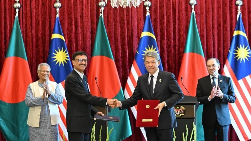 বাংলাদেশ-মালয়েশিয়ার সঙ্গে পাঁচটি সমঝোতা স্মারক ও তিনটি নোট বিনিময় স্বাক্ষর