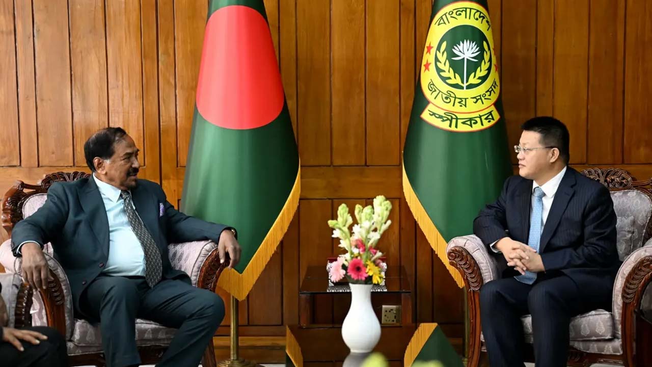স্পিকারের সঙ্গে বিদায়ী চীনা রাষ্ট্রদূতের সাক্ষাৎ