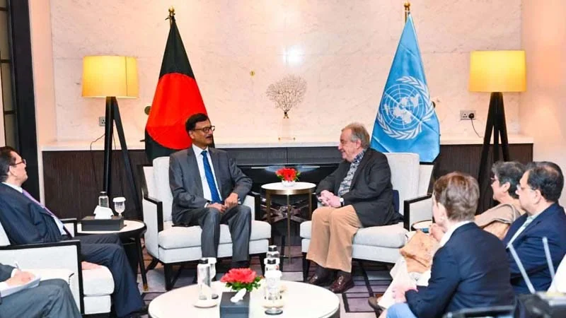 পররাষ্ট্র উপদেষ্টার সঙ্গে জাতিসংঘ মহাসচিবের বৈঠক