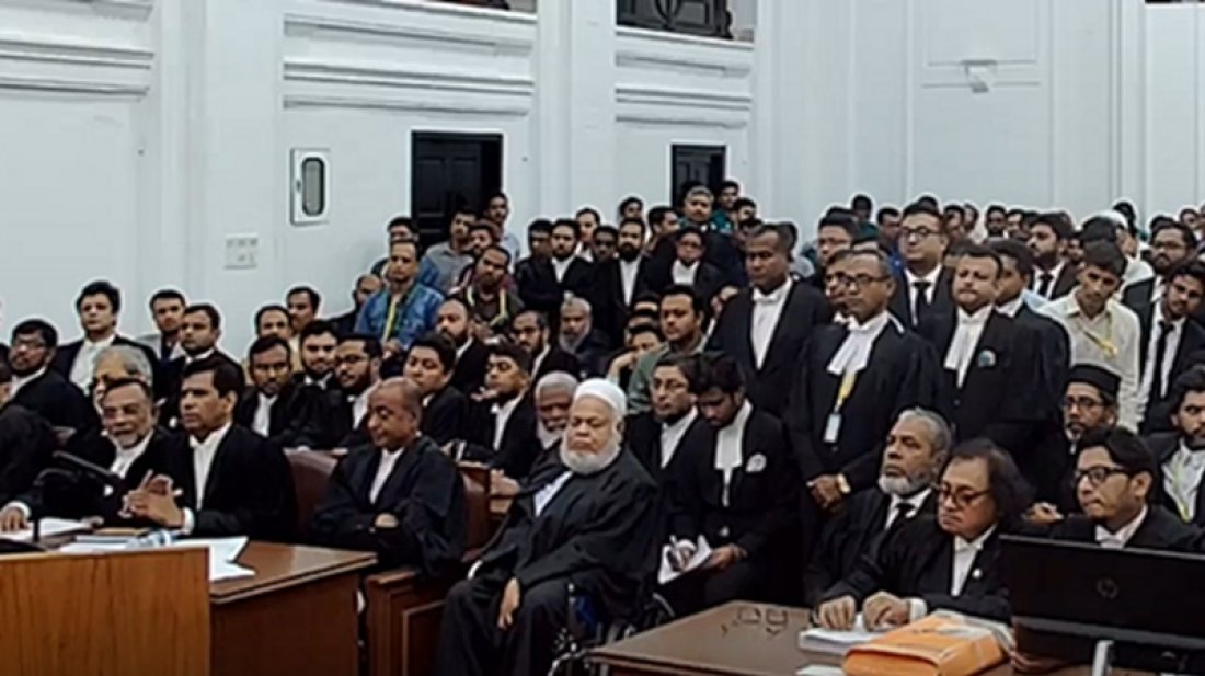 শেখ হাসিনার মামলায় ট্রাইব্যুনালে রায় পড়া চলছে